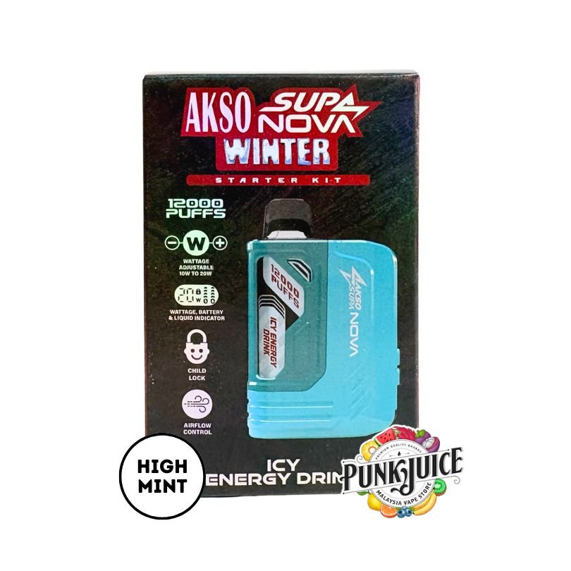 AKSO Supa Nova 12,000 (12k) 5% - Led Screen - Disposable Pod