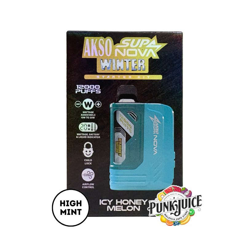 AKSO Supa Nova 12,000 (12k) 5% - Led Screen - Disposable Pod