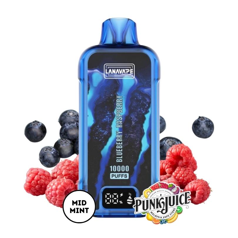EST Bar Airship by LANAVAPE (10K) 3% - LED Screen - Disposable Pod - Blueberry Raspberry