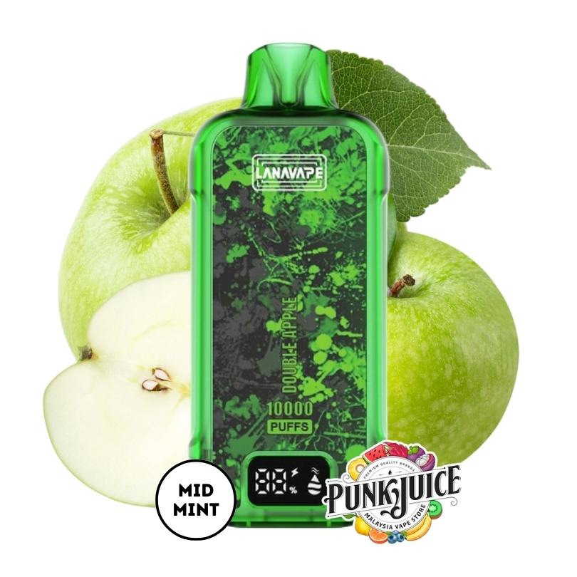 EST Bar Airship by LANAVAPE (10K) 3% - LED Screen - Disposable Pod - Double Apple
