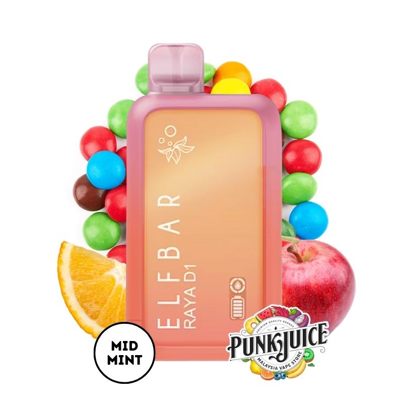 Elf Bar RAYA D1 (13K) 5% - LED Screen - Disposable Pod