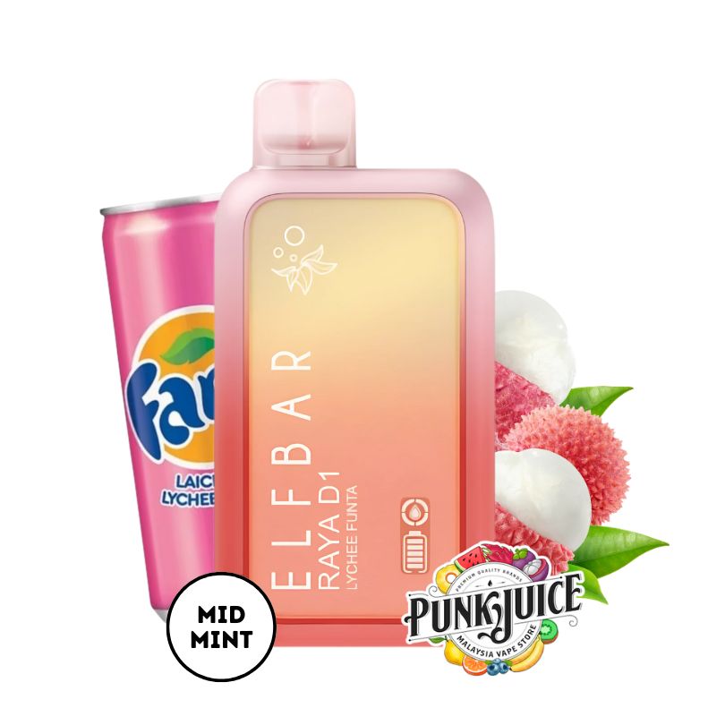 Elf Bar RAYA D1 (13K) 5% - LED Screen - Disposable Pod