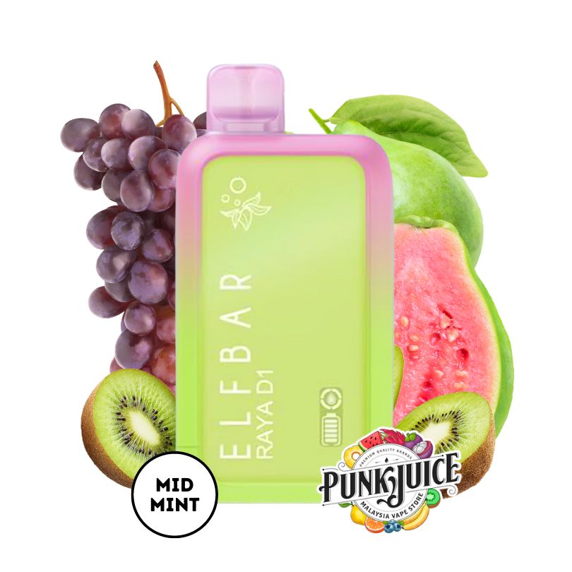 Elf Bar RAYA D1 (13K) 5% - LED Screen - Disposable Pod