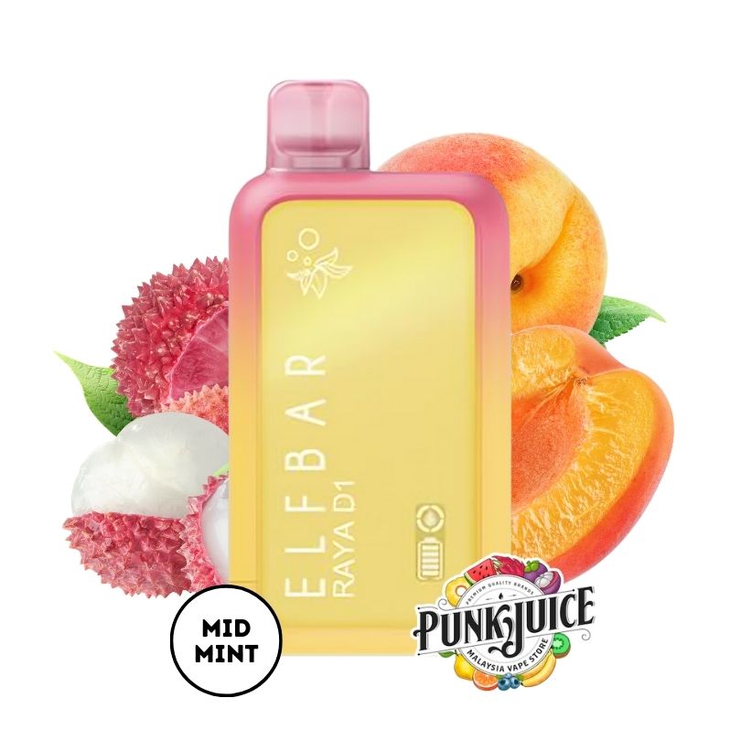 Elf Bar RAYA D1 (13K) 5% - LED Screen - Disposable Pod