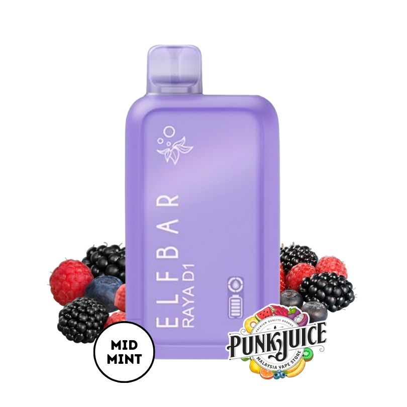 Elf Bar RAYA D1 (13K) 5% - LED Screen - Disposable Pod