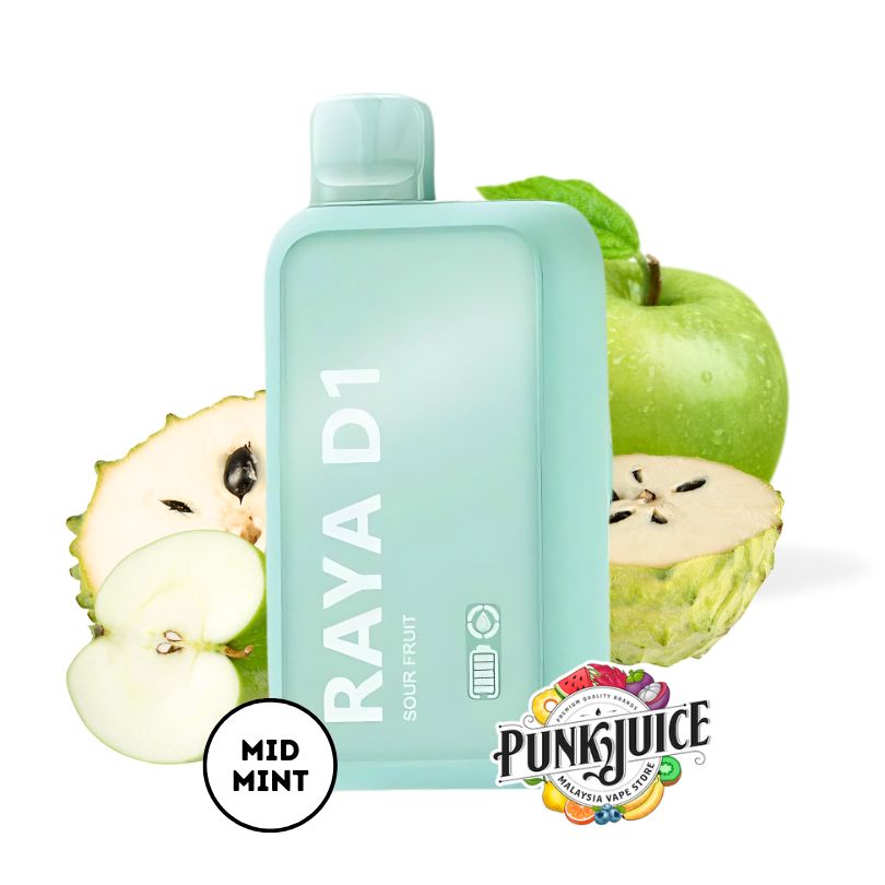 Elf Bar RAYA D1 (13K) 5% - LED Screen - Disposable Pod