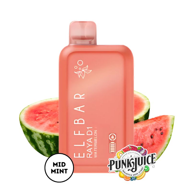 Elf Bar RAYA D1 (13K) 5% - LED Screen - Disposable Pod