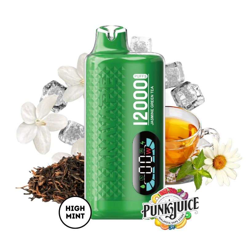 LANAVAPE FIZZ 12,000 3% - Led Screen - Disposable Pod