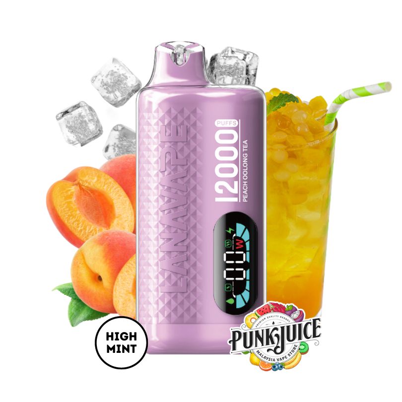 LANAVAPE FIZZ 12,000 3% - Led Screen - Disposable Pod