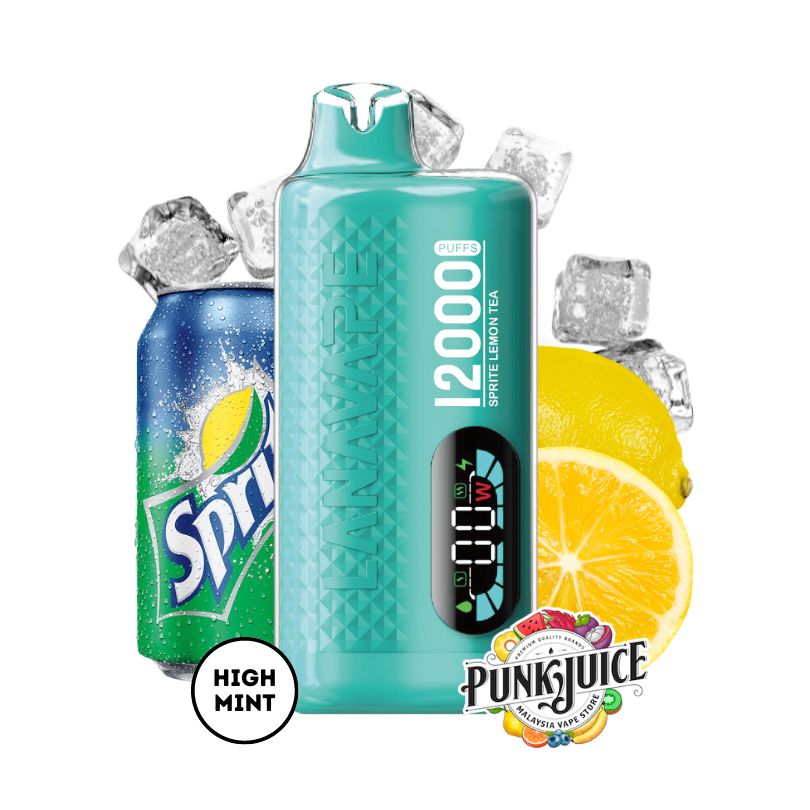 LANAVAPE FIZZ 12,000 3% - Led Screen - Disposable Pod