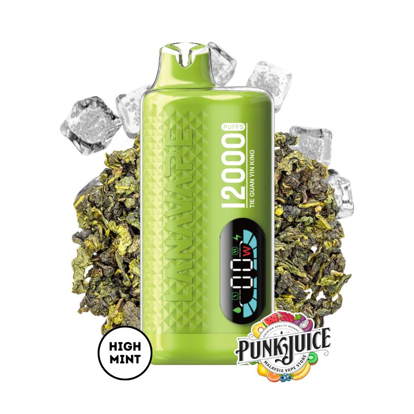 LANAVAPE FIZZ 12,000 3% - Led Screen - Disposable Pod