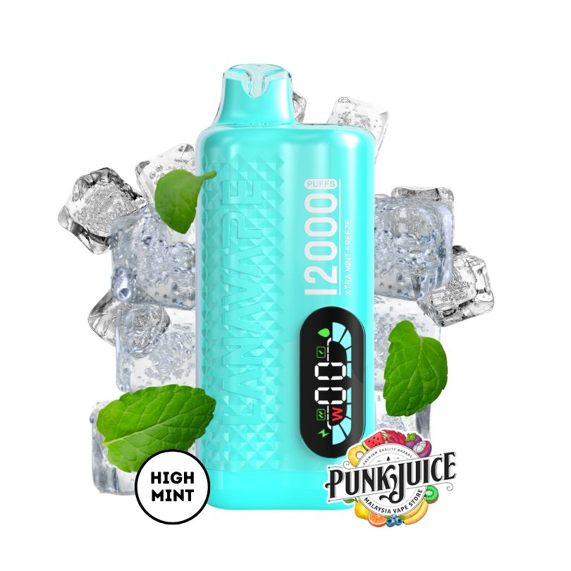 LANAVAPE FIZZ 12,000 3% - Led Screen - Disposable Pod