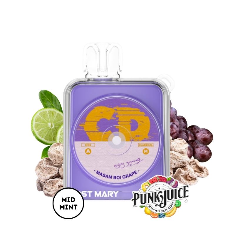 Lost Mary CD 12,000 5% Disposable Pod - Masam Boi Grape Cartridge