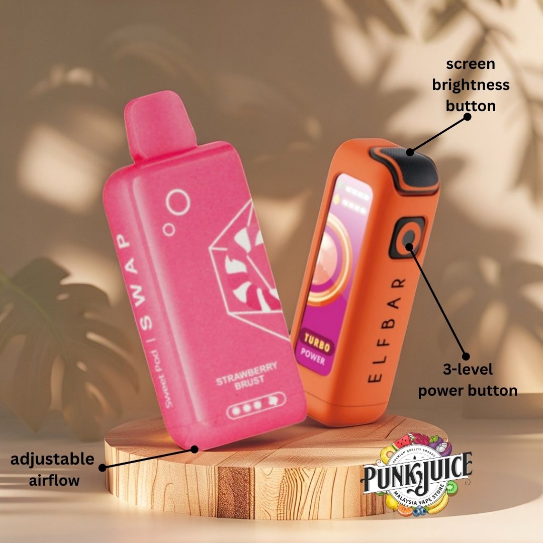 Elf Bar Join One - Swap Prefilled Cartridges - (25K) 5% - LED Screen - Rechargeable Pod