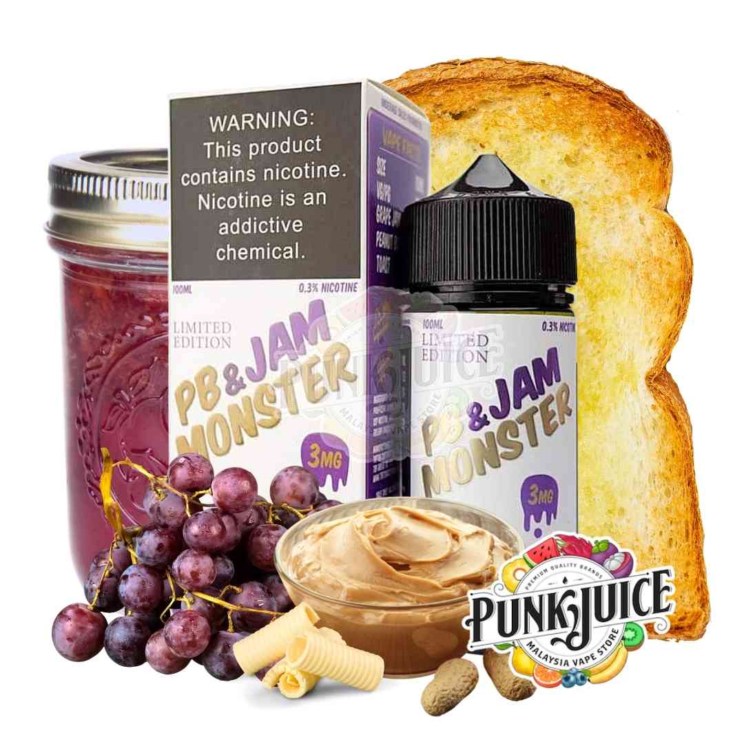 Jam Monster - Peanut Butter & Jelly Grape - 100ml