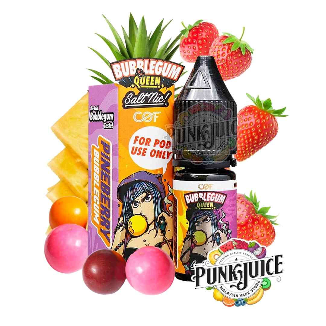 CloudyOFunky - Bubblegum Queen Pineberry - Salt - 10ml